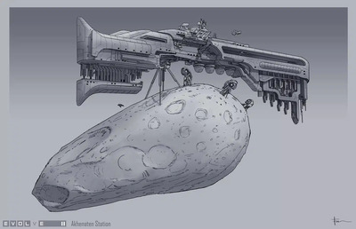 Футуристические локации на концепт-артах отменённой Evolve II