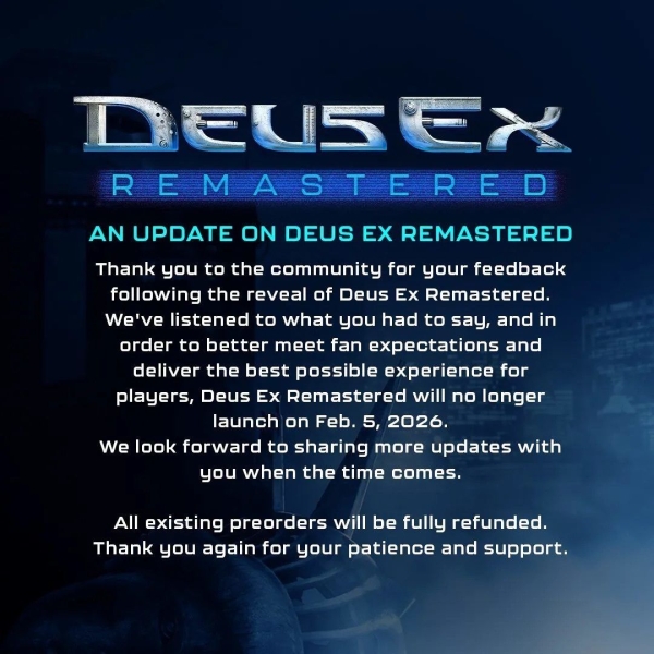 Aspyr отложила выход ремастера Deus Ex после критики сообщества