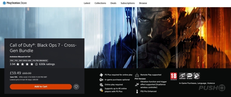Минус 15% спустя 2 недели: Call of Duty: Black Ops 7 продают со скидкой в PS Store